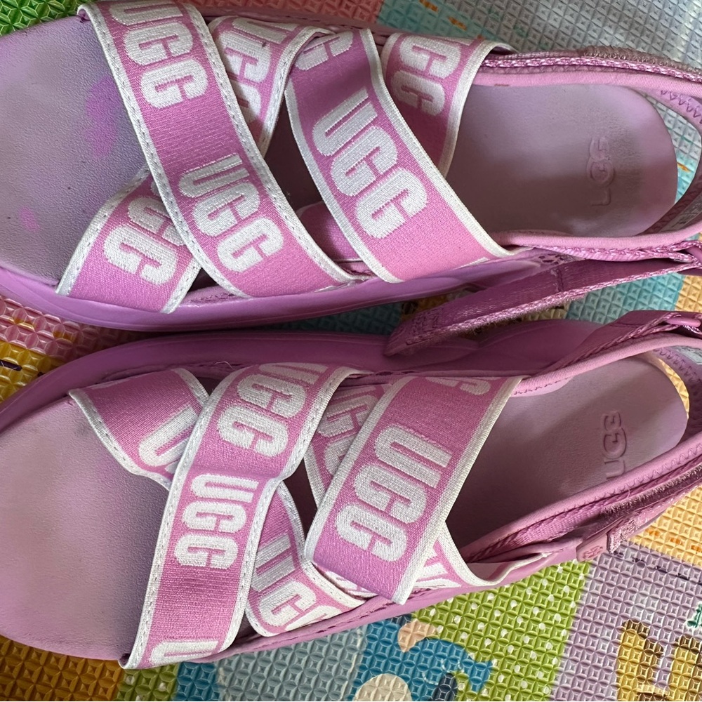 ugg la cloud sandals Pink Wildflowers Logo - Picture 6 of 9